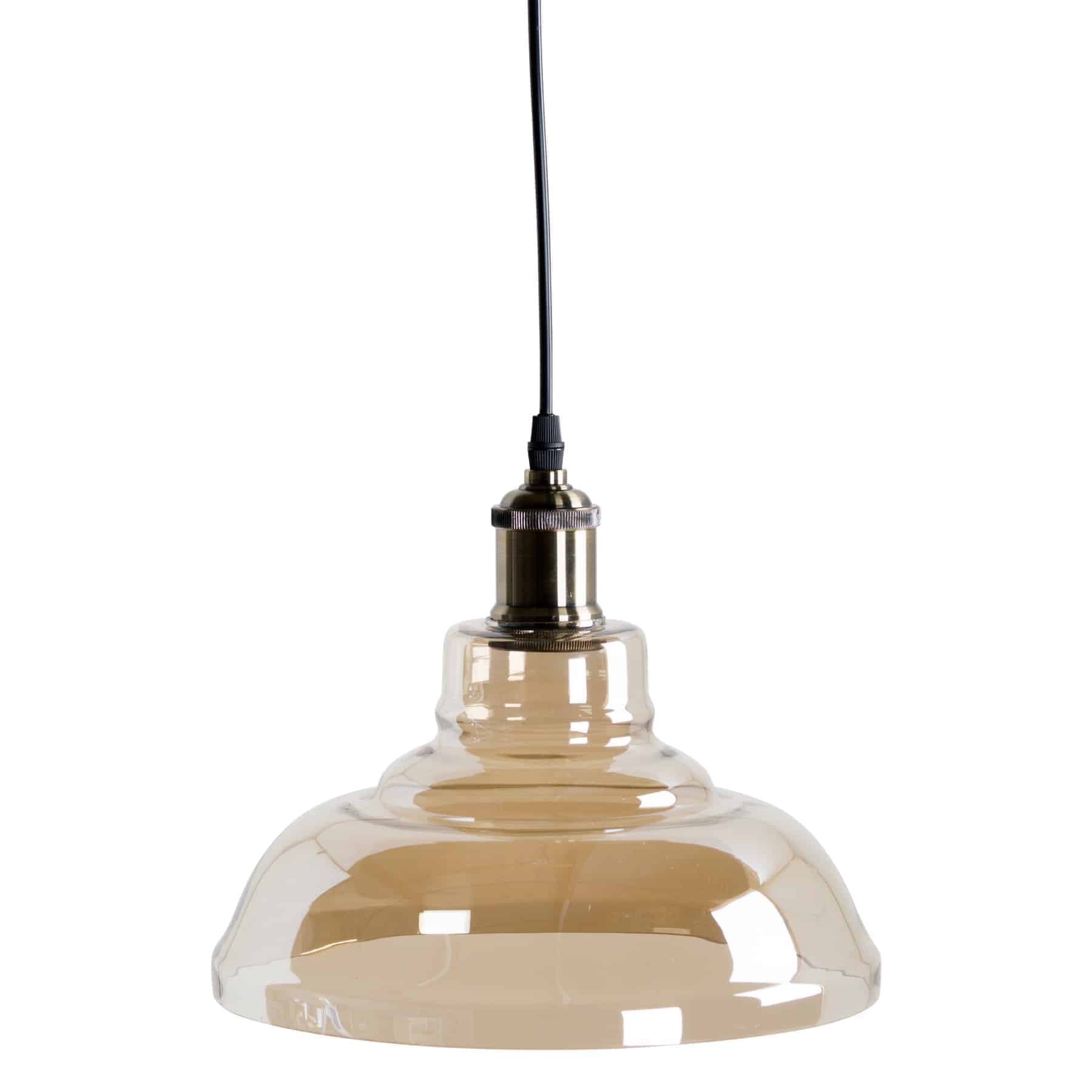 Smoked Glass Pendant Light