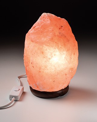 4-6kg Salt Lamp on Wooden Base