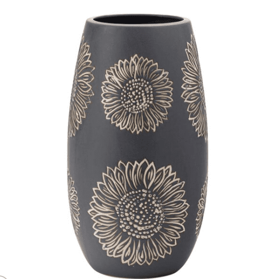 Artisan Flower Wax Resist Vase