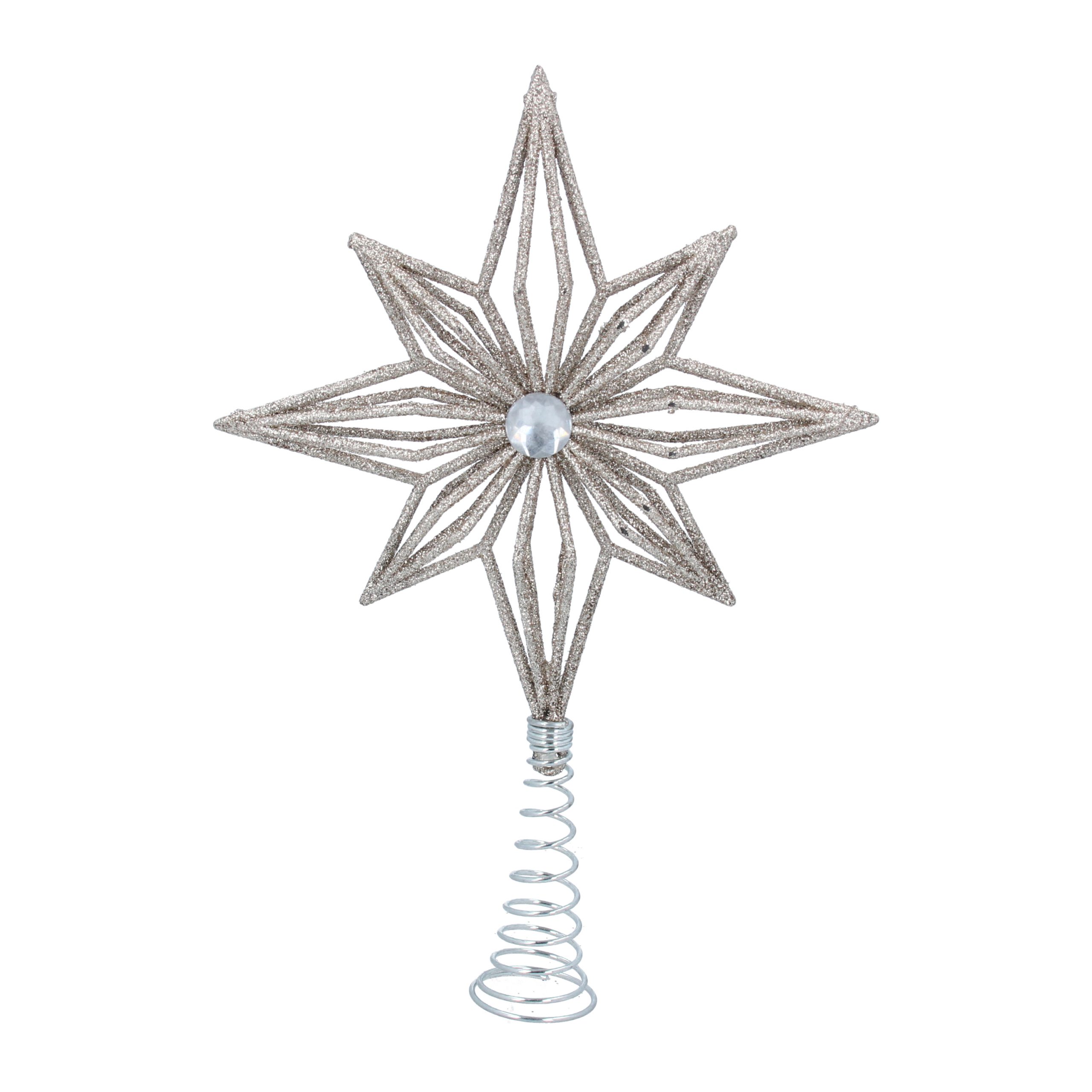 Pale Gold Star Tree Topper Home Sweet Home