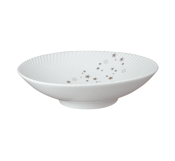 Denby Porcelain Arc White Stars Pasta Bowl