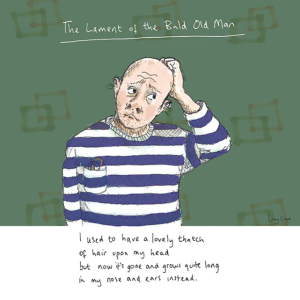 Special offer 'Bald Old Man' Greetings Card