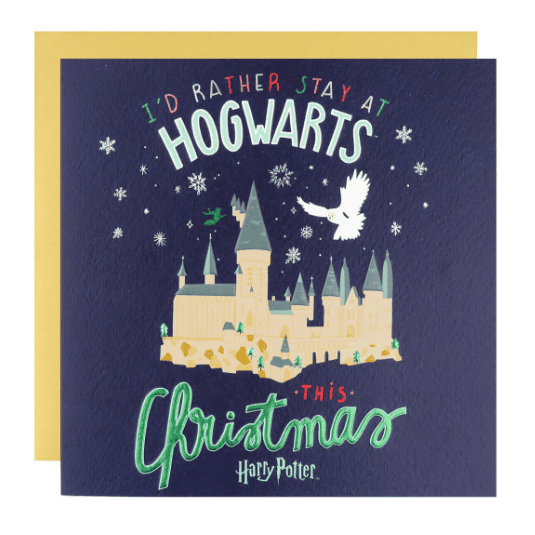 I'd Rather Be At Hogwarts This Christmas Greetings Card