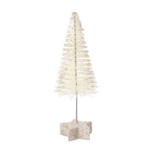 Cream brush tree w Gold on star small