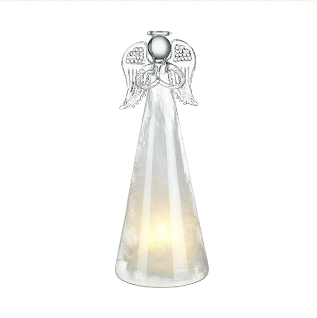 Light Up Glass Angel – 21cm | Home Sweet Home