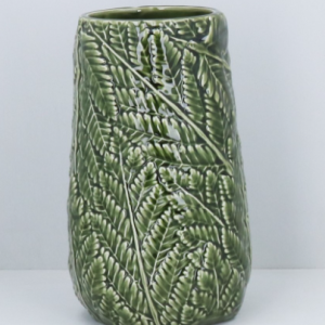 Ceramic Vase - Decorative Green Fern
