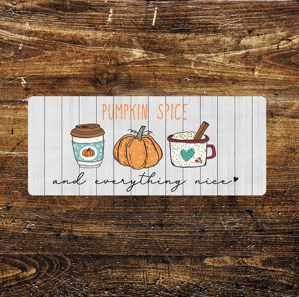 Pumpkin spice fun art Metal Sign