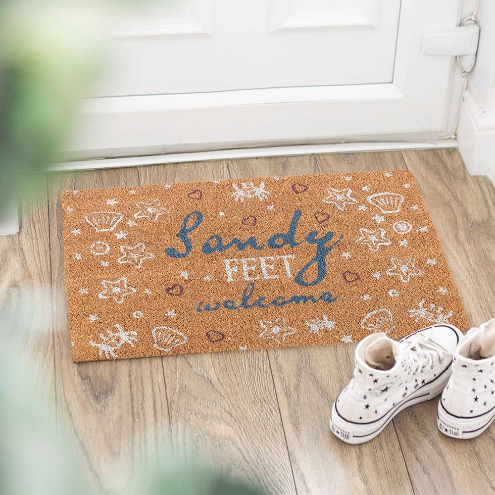 Natural Sandy Feet Welcome Beach Doormat