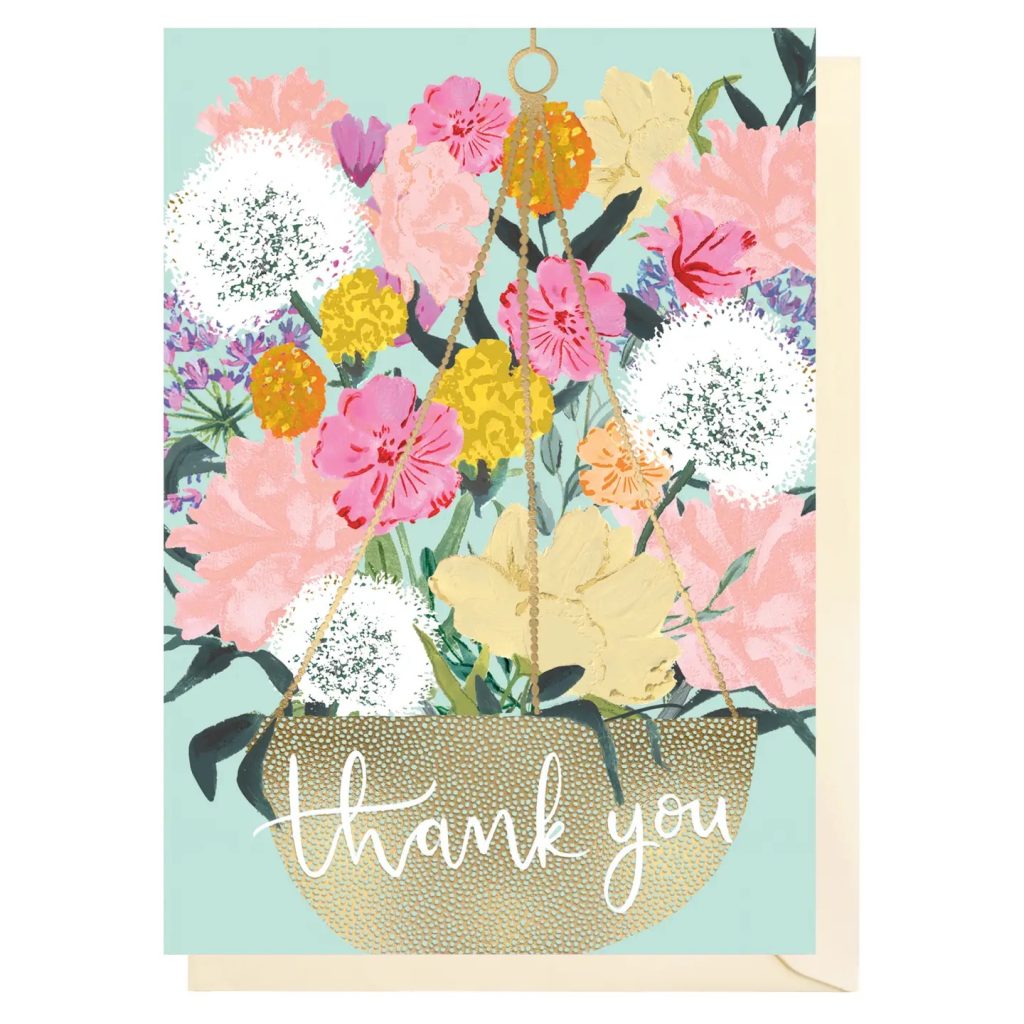 Thank You Hanging Basket | Thank You Card | Home Sweet Home