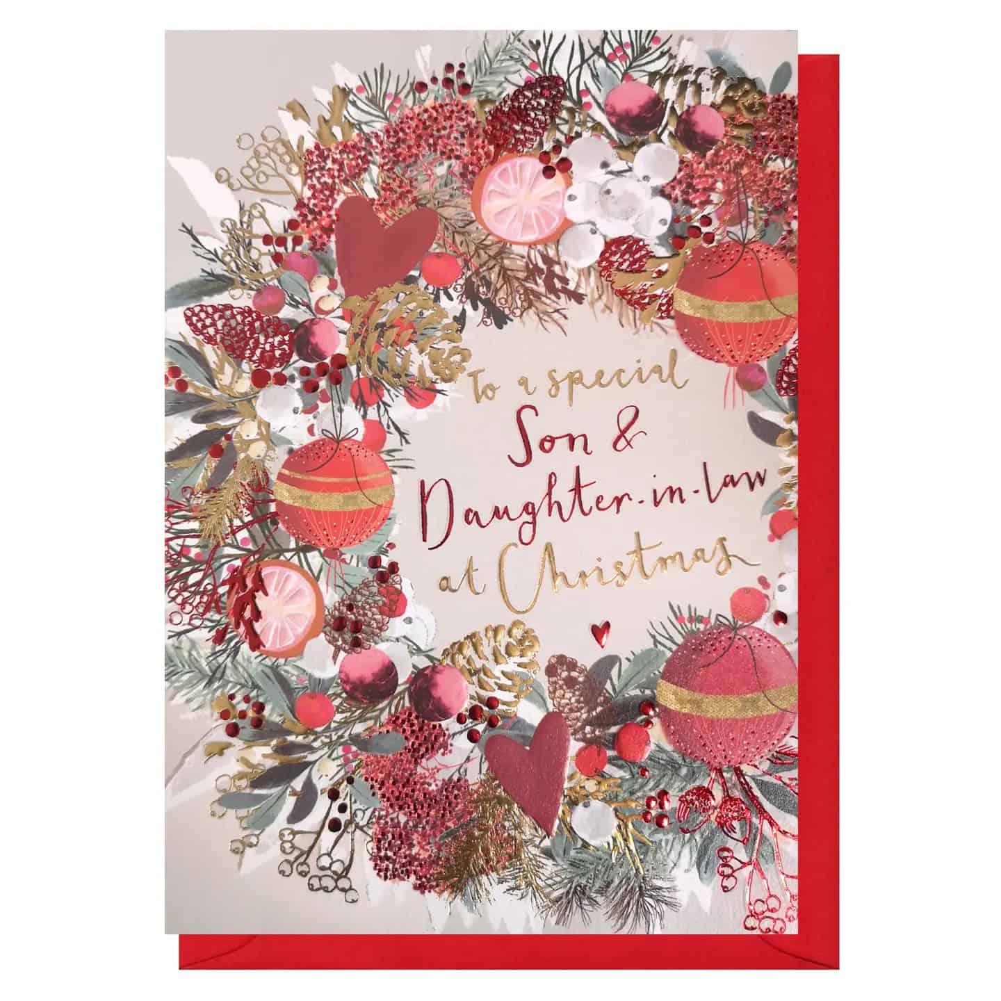 Son & Daughter-in-Law Christmas Card | Holiday Card