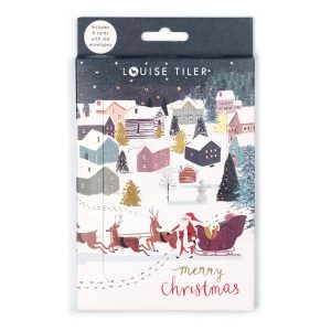 Merry Christmas Santas Sleigh Cards | Boxed Pack of 6