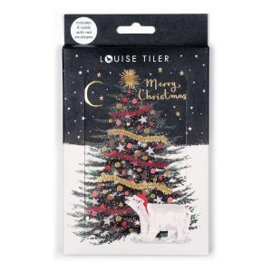 Merry Christmas Tree & Bear Cards | Boxed Pack of 6