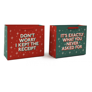 19x23cm Xmas Funny Gift Bags - Sold Individually