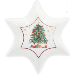 New Bone China Dish 15cm - Nostalgia Tree Star