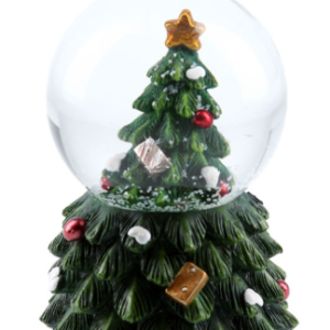 Resin Snow Globe 8cm - LED Christmas Tree