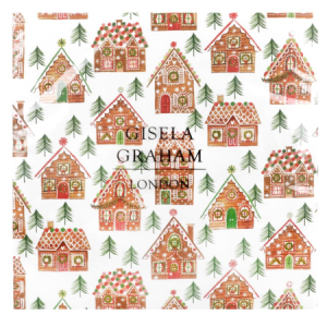 Pack/20 Paper Napkins 16cm - Gingerbread House