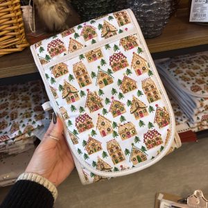 Gingerbread House Fabric Oven Glove