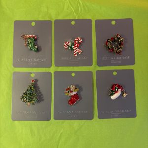 Diamante/Metal Brooch 6as Sold individually