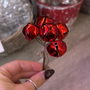 Red Jingle Bell Bunch Pick