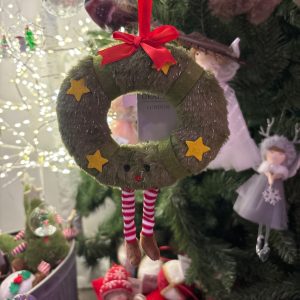 Fabric Wreath Man Dec