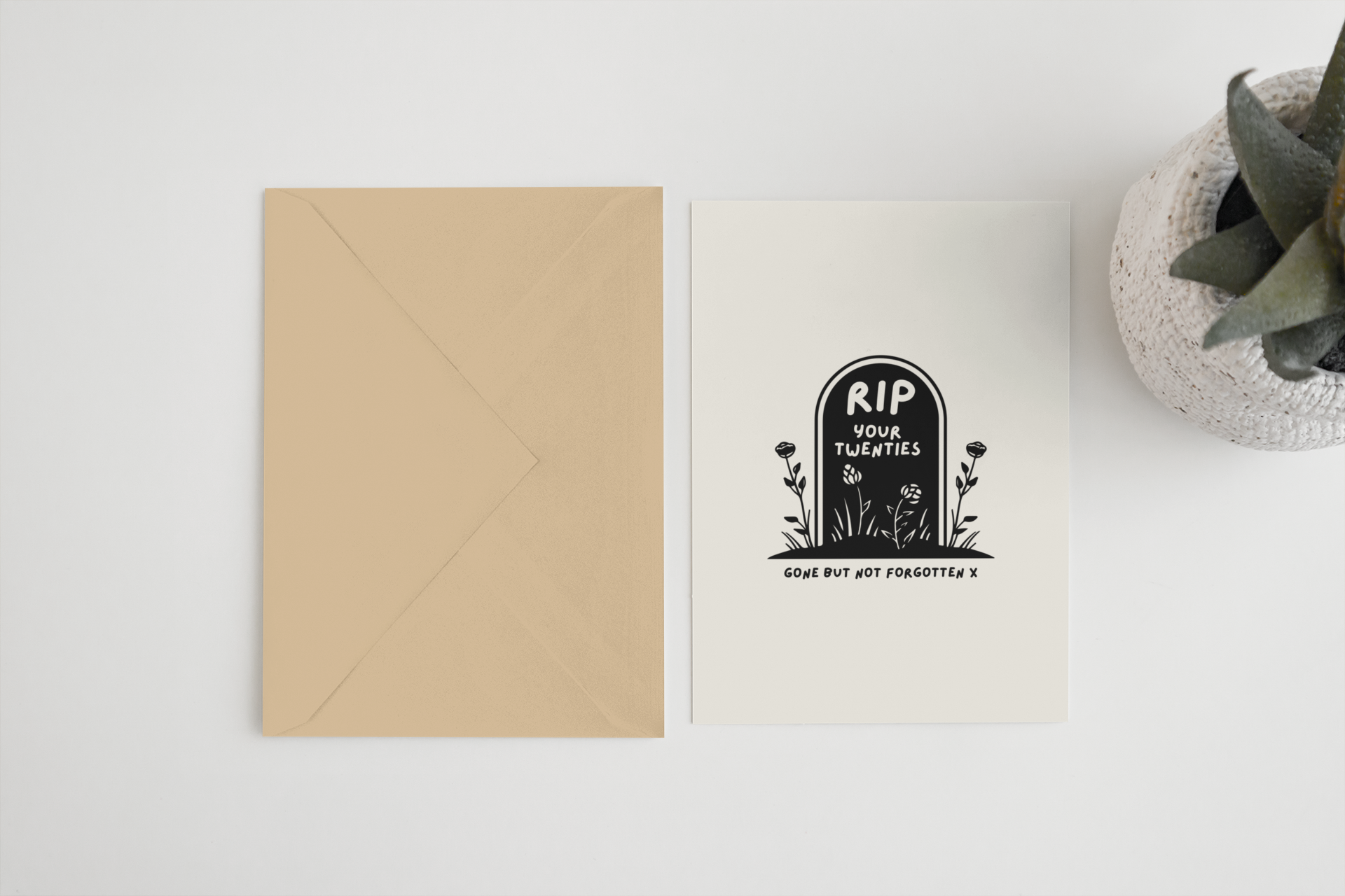 RIP your twenties birthday A6/5×7 card