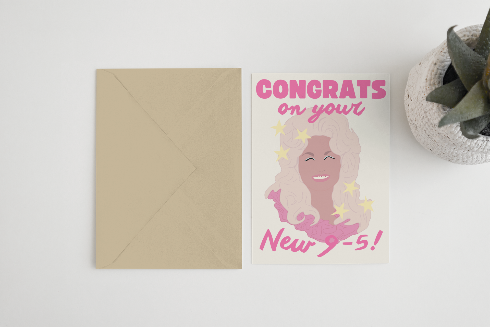 Congrats on your new 9-5 new job 5×7 card