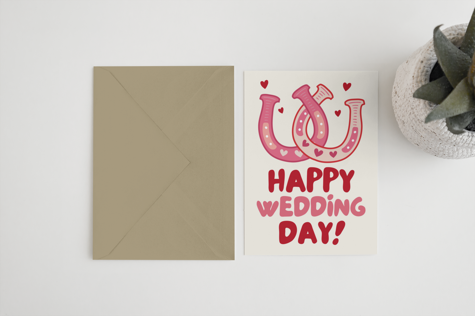Happy wedding day 5×7 card