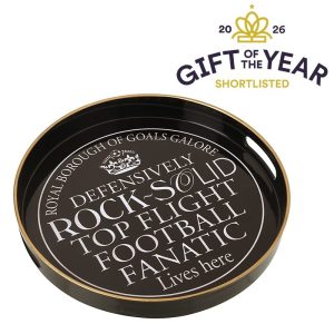 Black Goals Galore Text Tray