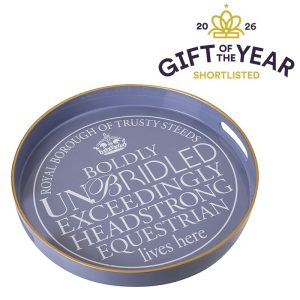 Trusty Steeds Text Tray