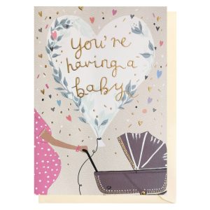 New Baby Pram Card | Gender Neutral Baby | New Baby Card
