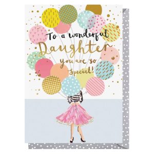 Daughter Balloons | Female Birthday | Daughter Birthday Card