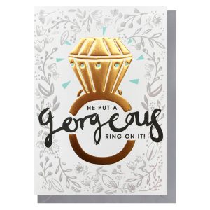 Gorgeous Ring Engagement Card | Engagement Congratulations