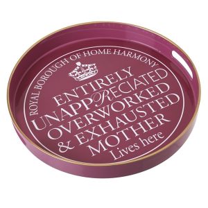 Pink Home Harmony Text Tray