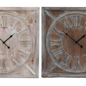 Wooden Square Wall Clock Sold Individually