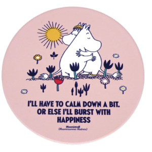 Coaster Ceramic Round - Moomin (Hug)