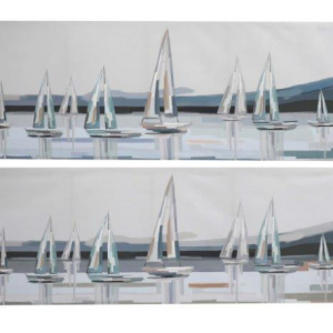 Abstract Boat Canvas - Large Sold individually