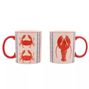 HESTIA SET OF 2 CRAB & LOBSTER MUGS