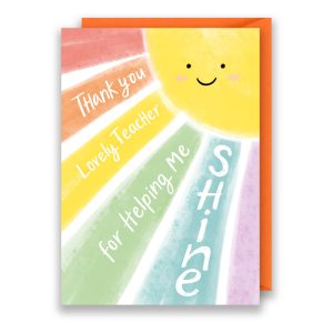 Sunshine Thank You Teacher Card