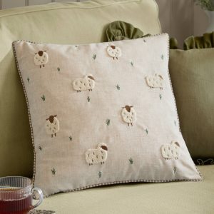 Ramble Sheep Tufted Cushion Natural