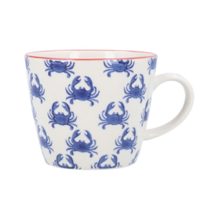 Stoneware Mug 12.5cm - Navy Crab