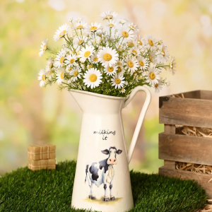 The Funny Farm Ceramic Vase - "Milking It"