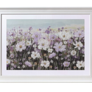 Crystal Art Lilac Floral 85x115cm