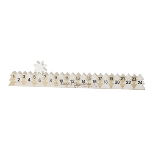 Wooden Star Advent Counter