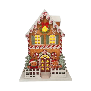 LED Gingerbread House 15x20cm