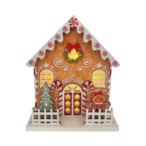 LED Gingerbread House 15x18cm