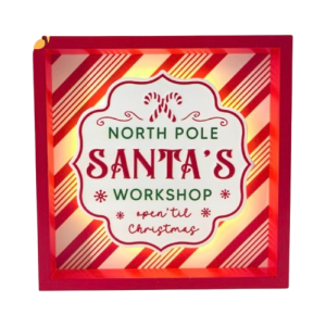 Santas Workshop Sign 18cm