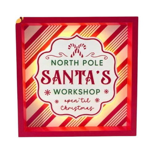 Santas Workshop Sign 18cm