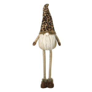 Tall Gonk With Leopard Print Hat