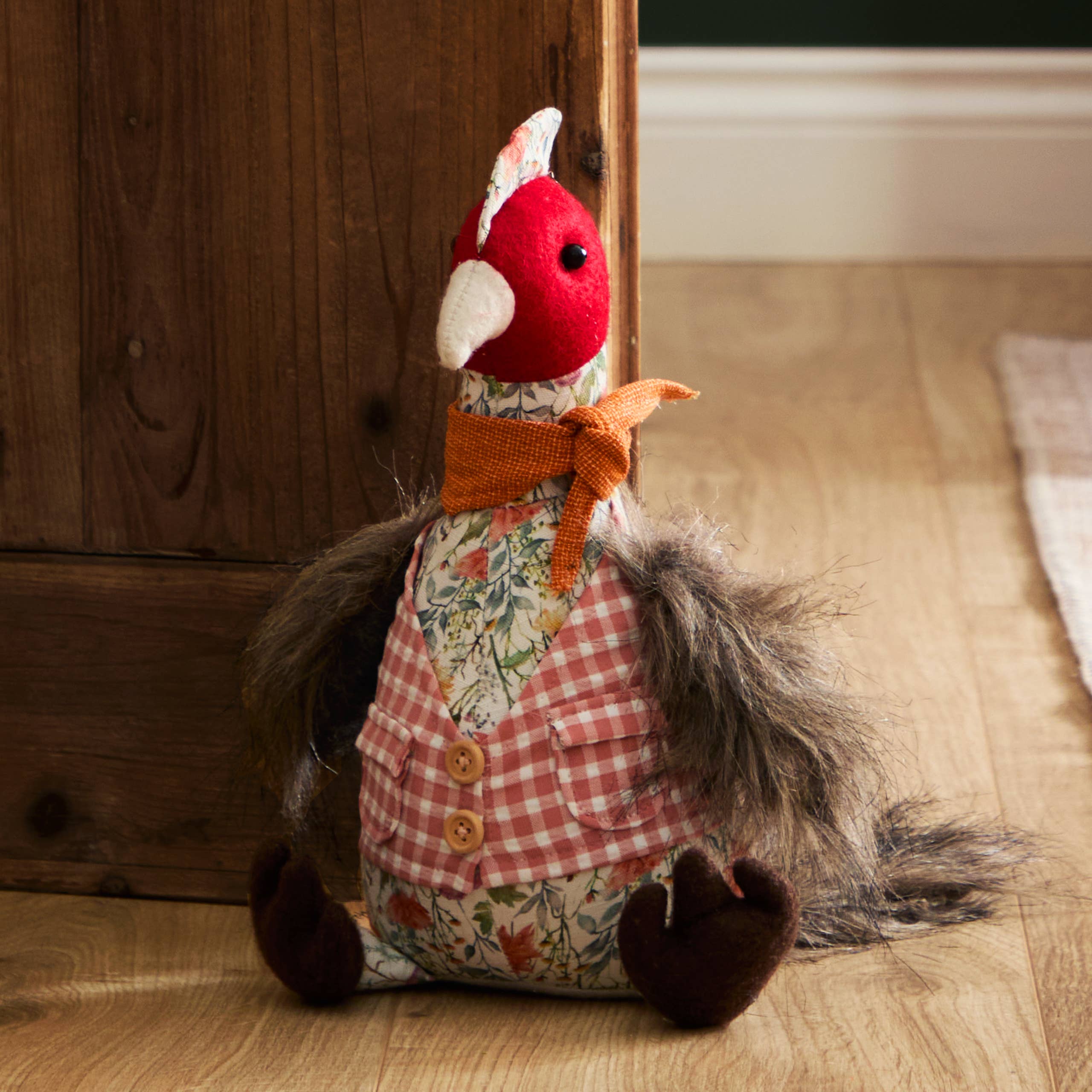 Phineas Pheasant Door Stop Multicolour