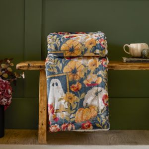 Bootanical Sherpa Fleece Throw Multicolour